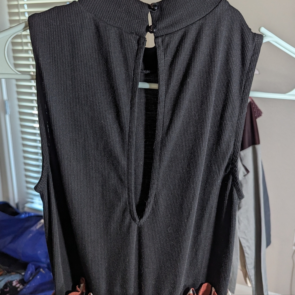 Lily Rose Black and Rust Striped Jumpsuit Size XS - Picture 12 of 12